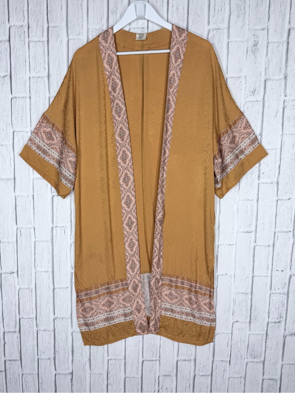 Matilda Jane Good Hart Tinsley Kimono XS/S Boho Paisley Mustard Duster